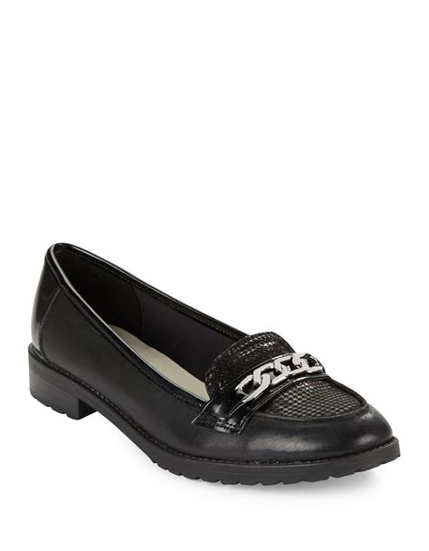 anne klein loafers black|anne klein suede loafers.